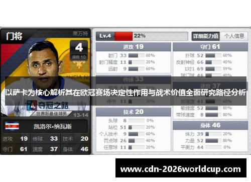 以萨卡为核心解析其在欧冠赛场决定性作用与战术价值全面研究路径分析